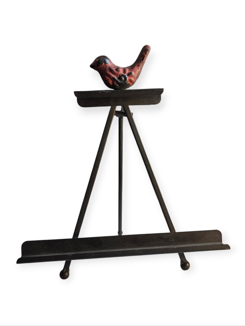 Metal Bird Easel Display Stand Decorative Plate Picture Holder